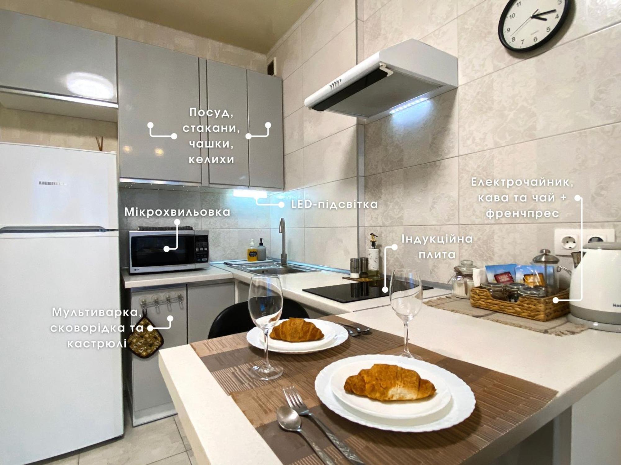 затишна і тепла квартира, метро лівобережна, мвц, інститут серця Apartment *